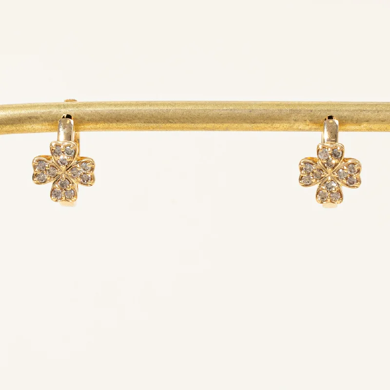 Flash Jewelry Sale – Get Stunning Pieces At Low Prices Diamond Four Leaf Clover Earrings | 0.30ctw |