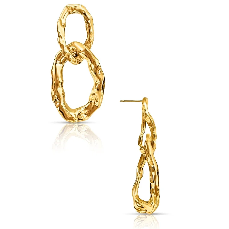 Accessorize For Less – Luxury Jewelry At Affordable Prices Ellie Vail - Lorah Hammered Link Drop Earring Accessorize For Less – Luxury Jewelry At Affordable Prices Ellie Vail - Lorah Hammered Link Drop Earring