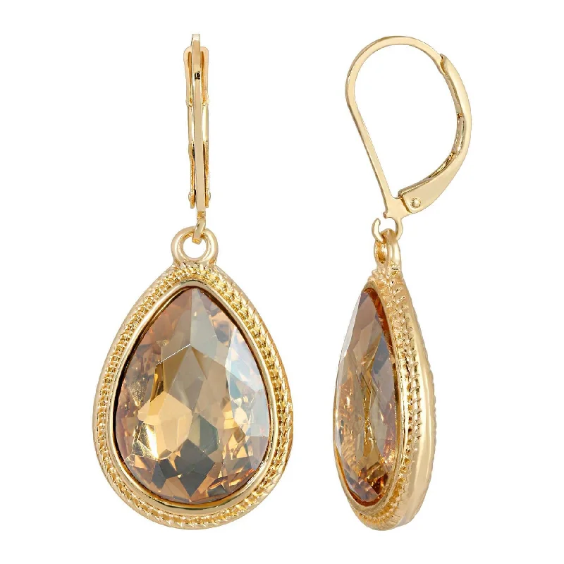 Seasonal Jewelry Deals – Elevate Your Style 2028 Jewelry Light Topaz Faceted Pear Drop Earrings Seasonal Jewelry Deals – Elevate Your Style 2028 Jewelry Light Topaz Faceted Pear Drop Earrings