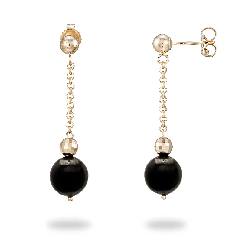 Limited-Stock Jewelry Sale – Once It's Gone, It's Gone Hawaiian Black Coral Earrings in Gold - 8-8.9mm Limited-Stock Jewelry Sale – Once It's Gone, It's Gone Hawaiian Black Coral Earrings in Gold - 8-8.9mm