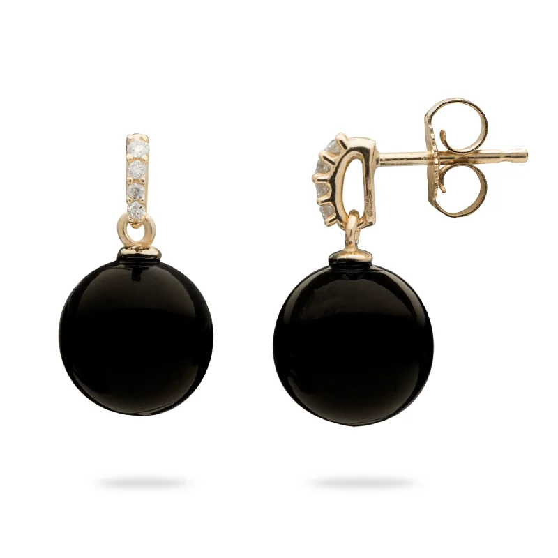 Handcrafted Jewelry Sale – Unique Designs At Low Prices Hawaiian Black Coral Earrings in Gold with Diamonds - 9-9.9mm Handcrafted Jewelry Sale – Unique Designs At Low Prices Hawaiian Black Coral Earrings in Gold with Diamonds - 9-9.9mm