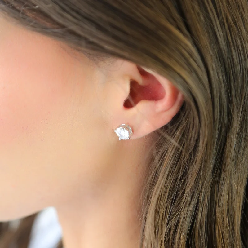 Huge Savings On Timeless Jewelry Collections JORDANA- Round solitaire - Moissanite Diamond Earrings Silver Plated Huge Savings On Timeless Jewelry Collections JORDANA- Round solitaire - Moissanite Diamond Earrings Silver Plated