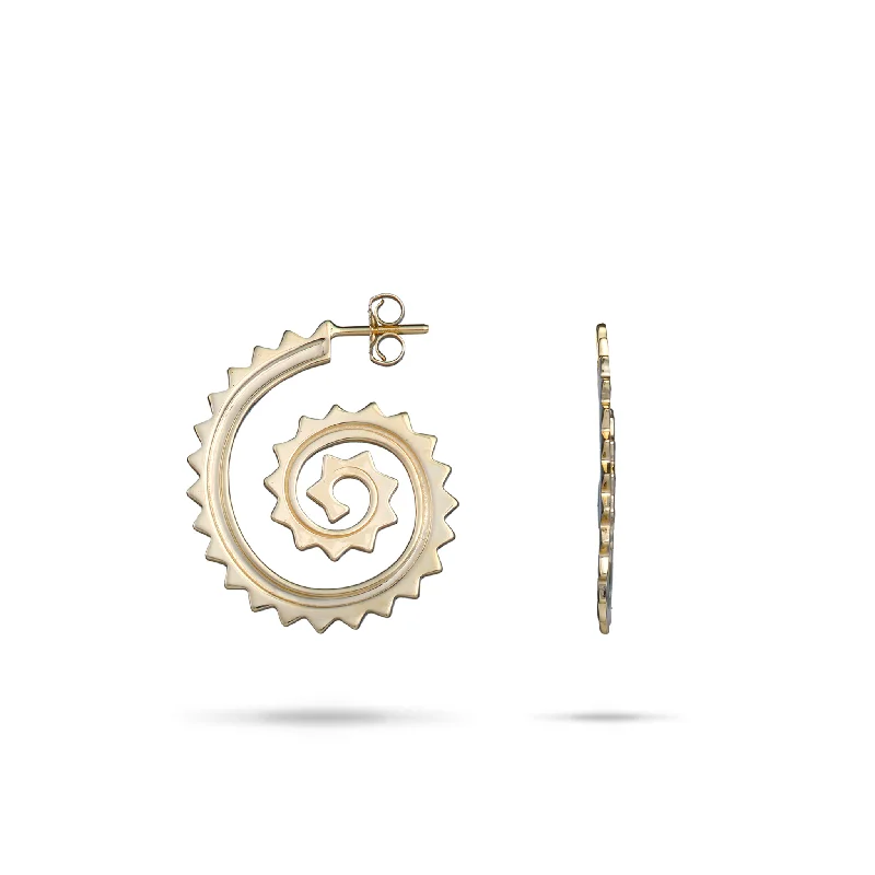High-End Jewelry, Now More Affordable Than Ever Kamohoaliʻi Kiha Earrings in Gold - 24mm High-End Jewelry, Now More Affordable Than Ever Kamohoaliʻi Kiha Earrings in Gold - 24mm