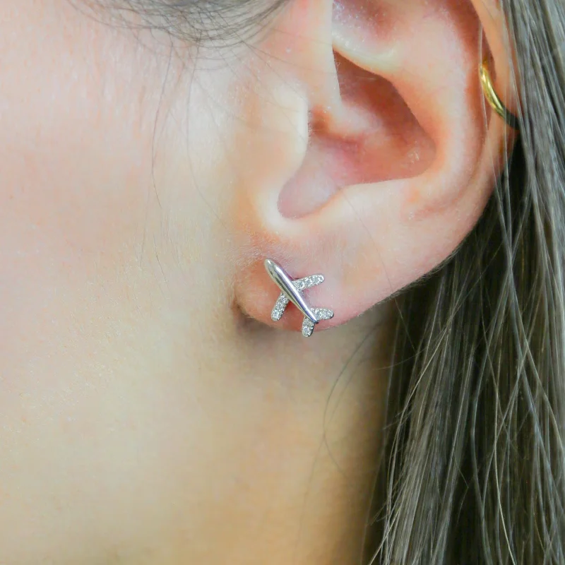 Modern Jewelry At Exclusive Discounts – Shop Today LIFT OFF- Sterling Silver & CZ Statement Earrings Modern Jewelry At Exclusive Discounts – Shop Today LIFT OFF- Sterling Silver & CZ Statement Earrings