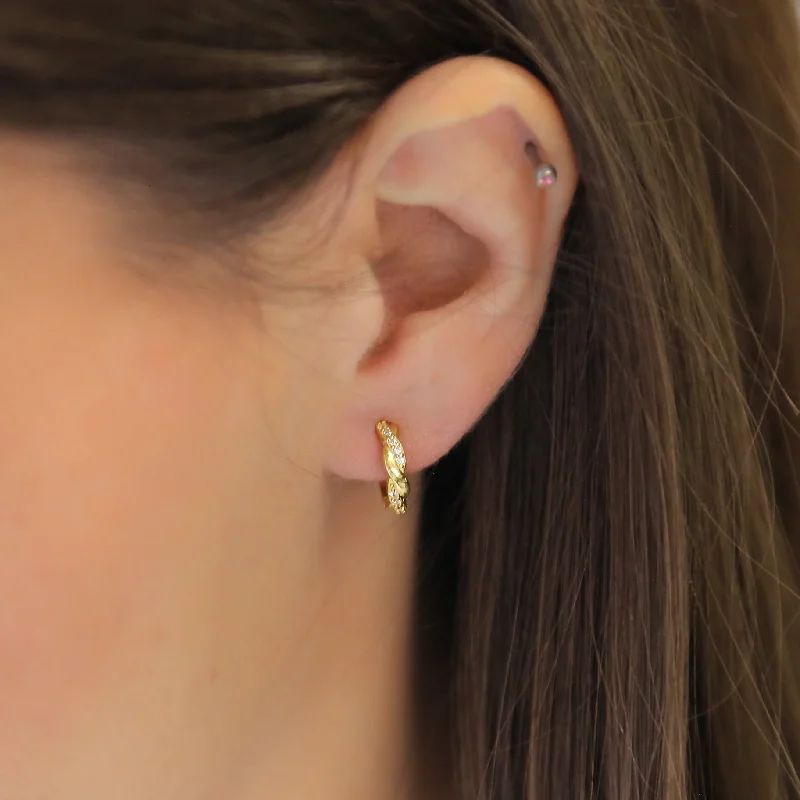 Huge Savings On Timeless Jewelry Collections LIVIA - Sterling Silver or 18k Gold and Zircon Hoop Earrings Huge Savings On Timeless Jewelry Collections LIVIA - Sterling Silver or 18k Gold and Zircon Hoop Earrings