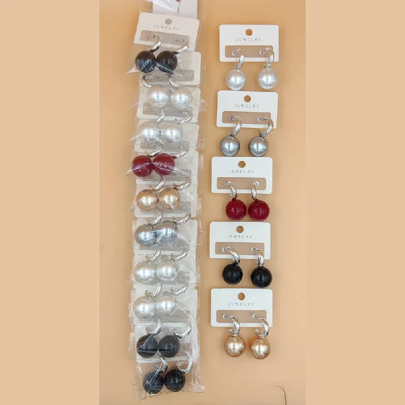 The Biggest Jewelry Sale Of The Year Is Here MD Art Silver Plated Stud Earrings (Mix Color)