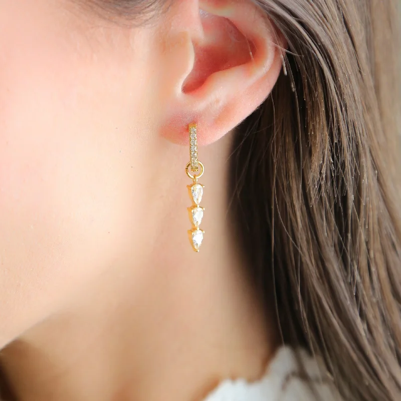 Elegant Jewelry, Exclusive Prices – Shop Now MILAN | 18K Gold Earrings | Triple Tier Drop Laced With CZ Elegant Jewelry, Exclusive Prices – Shop Now MILAN | 18K Gold Earrings | Triple Tier Drop Laced With CZ