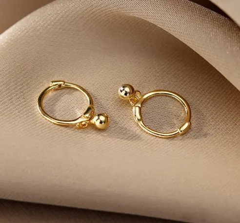 Handmade Pearl Jewelry For Timeless Elegance MONROE - 18K Gold Earrings