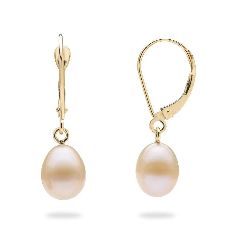 Luxury Jewelry Clearance – Shop Premium Styles Now Peach Freshwater Pearl Earrings in Gold - 7-8mm Luxury Jewelry Clearance – Shop Premium Styles Now Peach Freshwater Pearl Earrings in Gold - 7-8mm