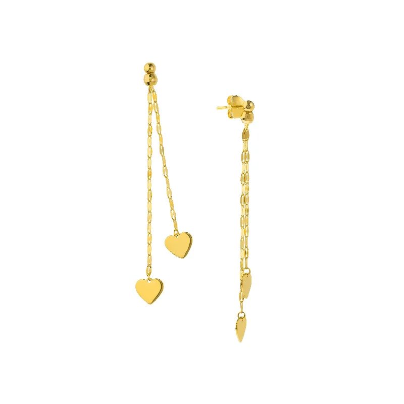 Final Call – Shop Exquisite Jewelry Before It's Gone Polished Double Strand Dangle Heart Earrings Final Call – Shop Exquisite Jewelry Before It's Gone Polished Double Strand Dangle Heart Earrings