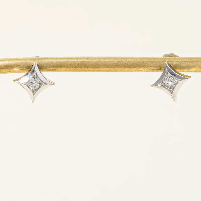 Exclusive Gemstone Jewelry At Special Prices Princess Cut Diamond Earrings | 0.47ctw |