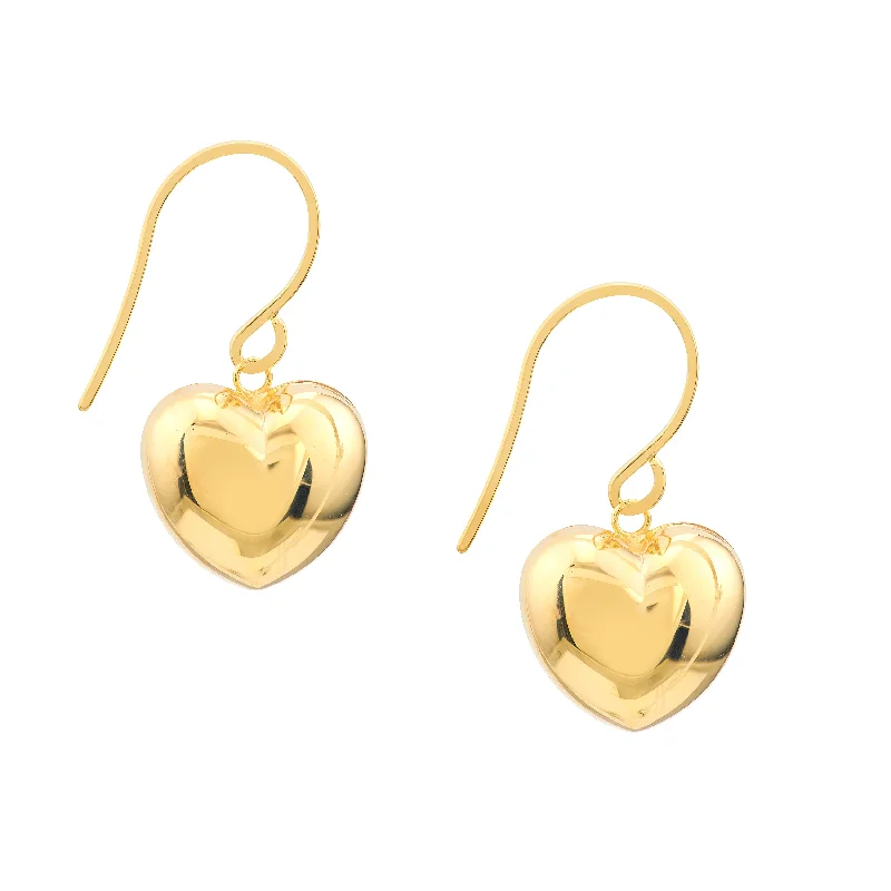 Special Offers On Handcrafted And Designer Jewelry Puffed Heart Fish Hook Earrings Special Offers On Handcrafted And Designer Jewelry Puffed Heart Fish Hook Earrings