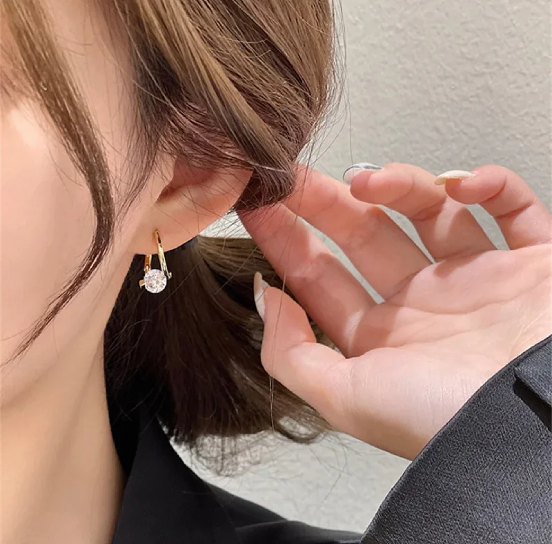Limited-Time Offer On Elegant Jewelry Pieces REINA - Gold OR Silver Zircon Earrings