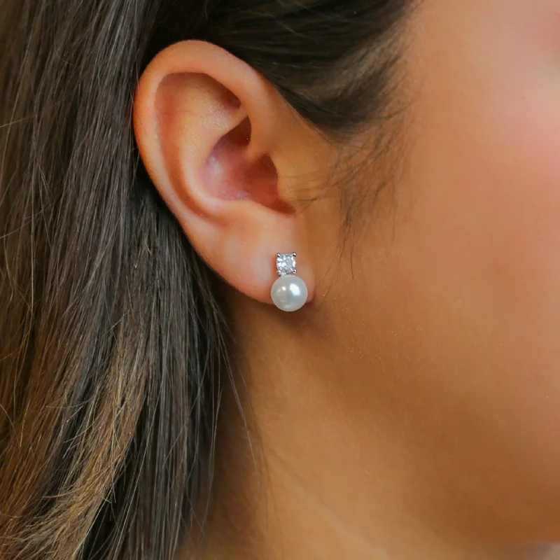 Elevate Your Jewelry Collection With Limited-Time Savings SERENADE - Pearl, CZ & Sterling Silver Earrings