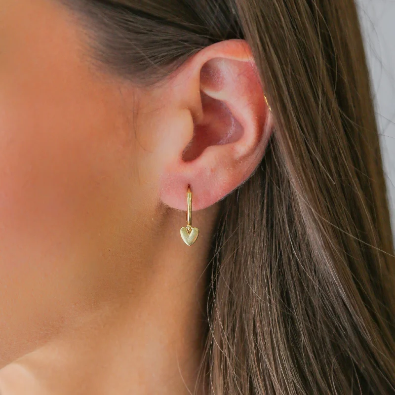 Luxury Jewelry Now At Special Promotional Rates SUSPENDED - 18K Gold Heart Dangle Earrings Luxury Jewelry Now At Special Promotional Rates SUSPENDED - 18K Gold Heart Dangle Earrings