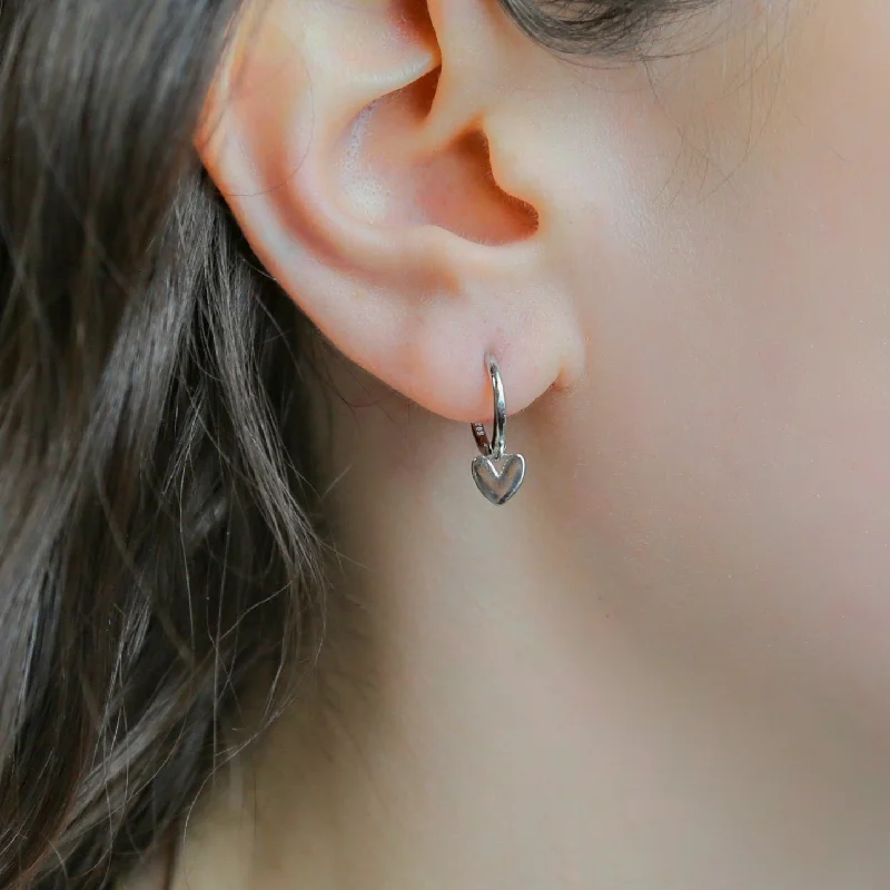 Must-Have Jewelry At Irresistible Discounts SUSPENDED - Sterling Silver Heart Dangle Earrings Must-Have Jewelry At Irresistible Discounts SUSPENDED - Sterling Silver Heart Dangle Earrings