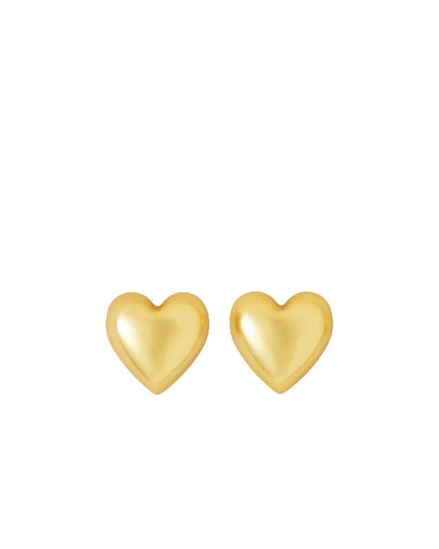 Shop Trending Jewelry With Exclusive Savings The Puffy Heart Gold Stud Earrings