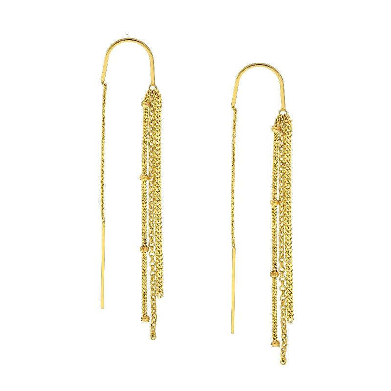 Eco-Friendly Sustainable Jewelry For Conscious Buyers Threader Earrings Multi Chain