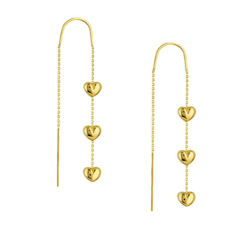 Unmissable Jewelry Discounts – Elevate Your Look For Less Triple-Puffed Heart Threader Earrings Unmissable Jewelry Discounts – Elevate Your Look For Less Triple-Puffed Heart Threader Earrings
