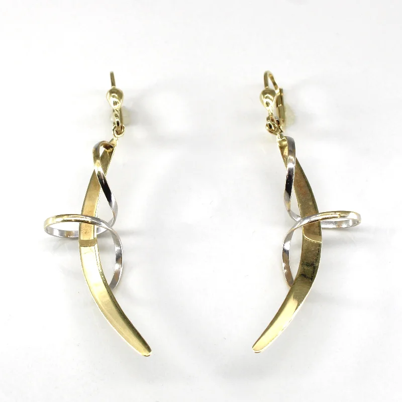 Unmissable Discounts On Timeless Jewelry Pieces Two Tone Gold Swirl Dangle Earrings Unmissable Discounts On Timeless Jewelry Pieces Two Tone Gold Swirl Dangle Earrings