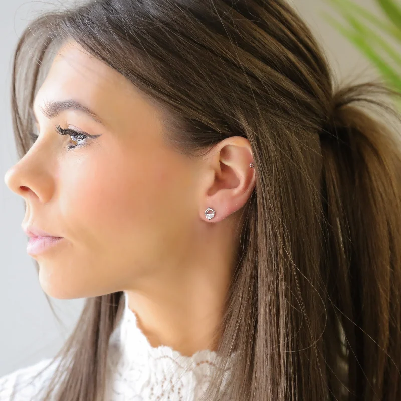 Discounted Jewelry For A Glamorous Look VERITY - Round Sterling Silver and Zirconia Earrings Discounted Jewelry For A Glamorous Look VERITY - Round Sterling Silver and Zirconia Earrings