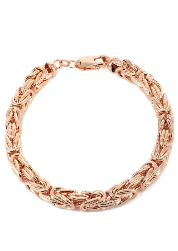 Premium Jewelry At Promotional Prices – Shine Today 14K Rose Gold Bracelet Byzantine Premium Jewelry At Promotional Prices – Shine Today 14K Rose Gold Bracelet Byzantine