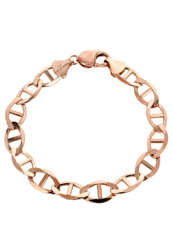 Luxury Jewelry Now At Special Promotional Rates 14K Rose Gold Bracelet Solid Mariner Luxury Jewelry Now At Special Promotional Rates 14K Rose Gold Bracelet Solid Mariner