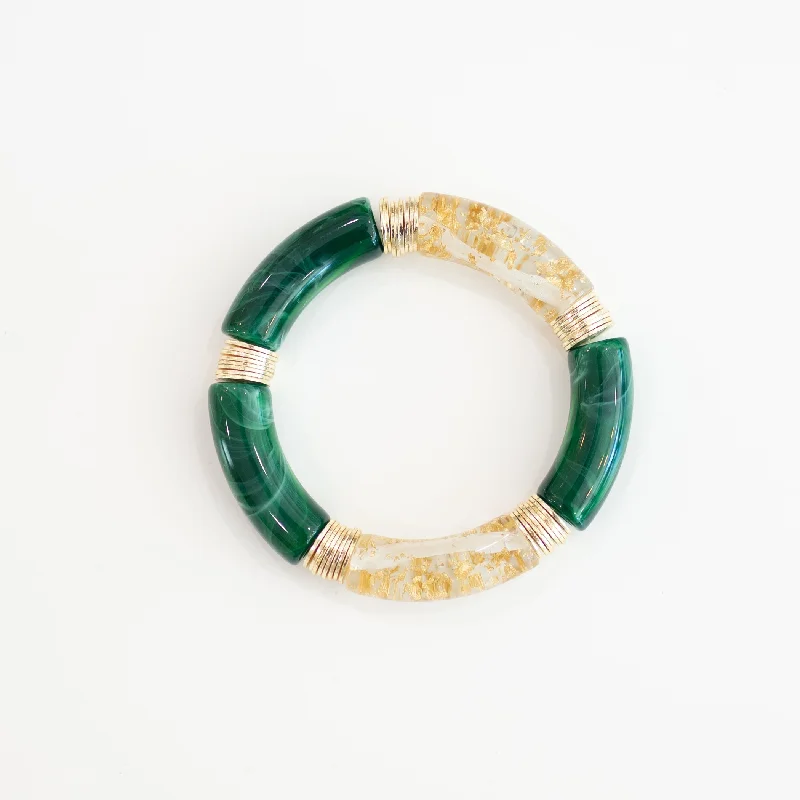 Green + Gold Leaf