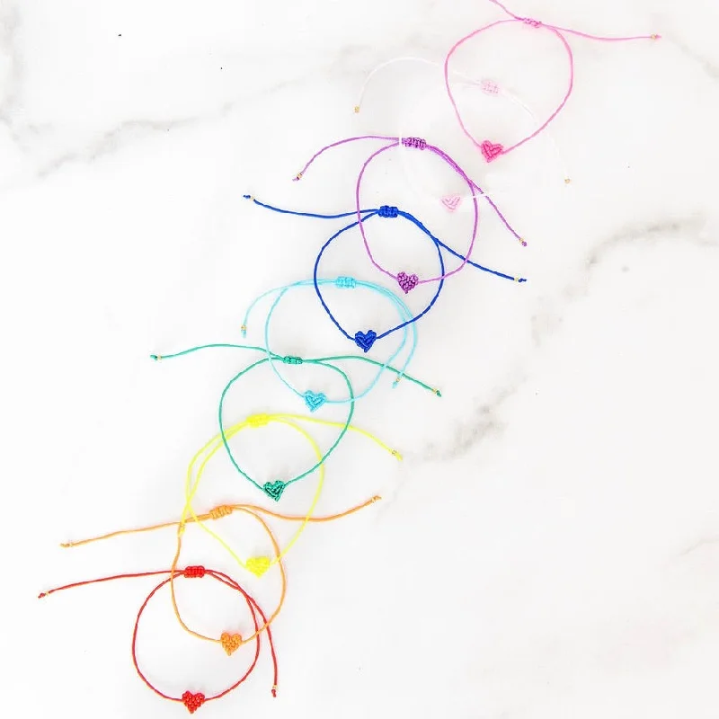 Unmissable Jewelry Discounts – Elevate Your Look For Less Adjustable Heart Cord Bracelets