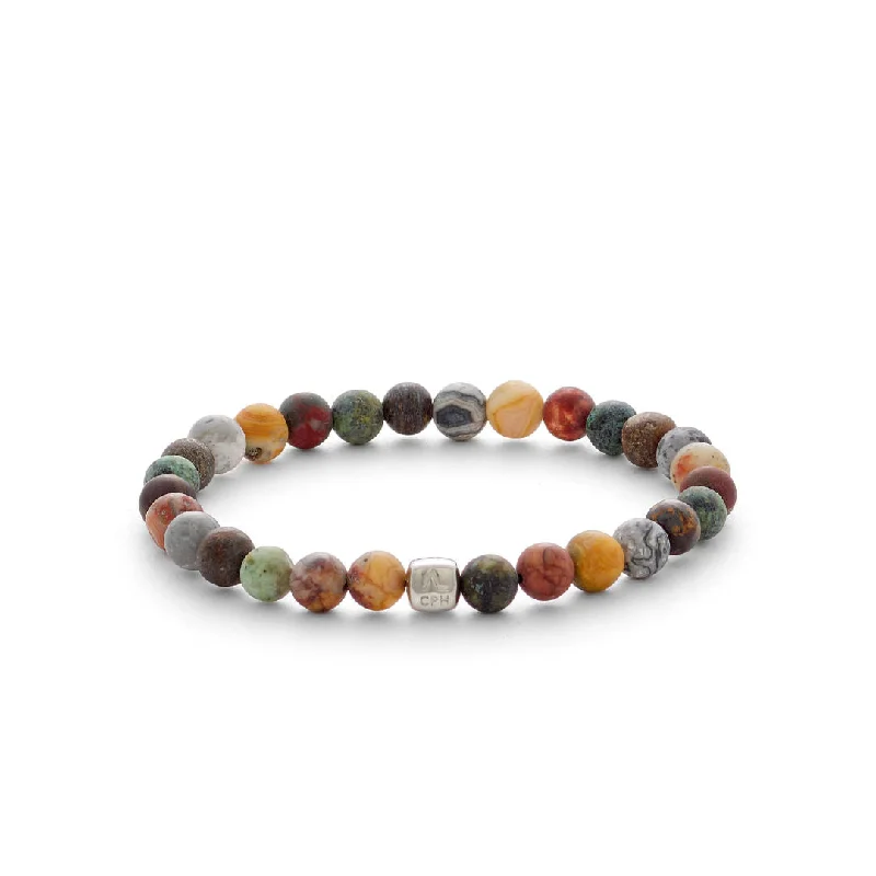 Luxury Meets Affordability – Jewelry Sale Now Live Marrakech (6mm) Silver Bracelet w. Multiple stones