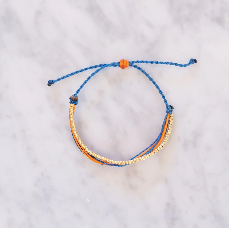 Last Chance To Grab Your Favorite Jewelry At A Discount HOU Blue & Orange Cord Bracelet