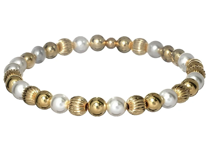 Final Call For Exquisite Jewelry At Reduced Rates "CIAO" 14k gold-filled & pearl beaded bracelet Final Call For Exquisite Jewelry At Reduced Rates "CIAO" 14k gold-filled & pearl beaded bracelet