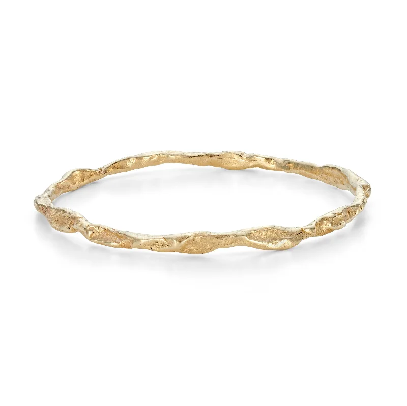 Jewelry Clearance – Final Chance To Save Big Craggy Bangle 9ct Gold