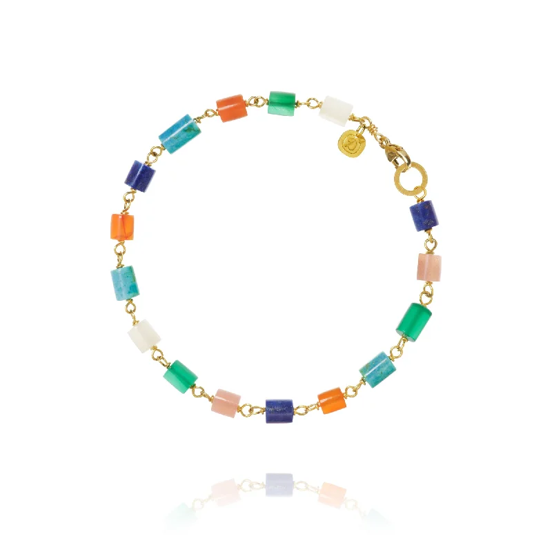 Trending Jewelry Now Available At Exclusive Prices Piccolo Holiday Limited Edition 18K Gold Bracelet w. Moonstone, Onyx, Carnelian, Turquoise & Lapis Trending Jewelry Now Available At Exclusive Prices Piccolo Holiday Limited Edition 18K Gold Bracelet w. Moonstone, Onyx, Carnelian, Turquoise & Lapis