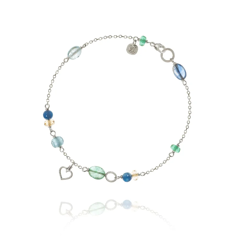 Seasonal Jewelry Sale – Upgrade Your Style Today Piccolo Sea Breeze 18K Silver Bracelet w. Gemstones Seasonal Jewelry Sale – Upgrade Your Style Today Piccolo Sea Breeze 18K Silver Bracelet w. Gemstones
