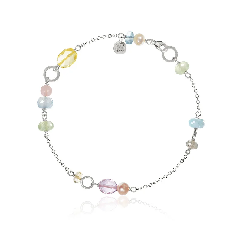 Personalized Jewelry Sale – Unique Pieces At Great Prices Piccolo Silver Bracelet w. Aquamarine, Chalcedony, Citrin & Quartz Personalized Jewelry Sale – Unique Pieces At Great Prices Piccolo Silver Bracelet w. Aquamarine, Chalcedony, Citrin & Quartz