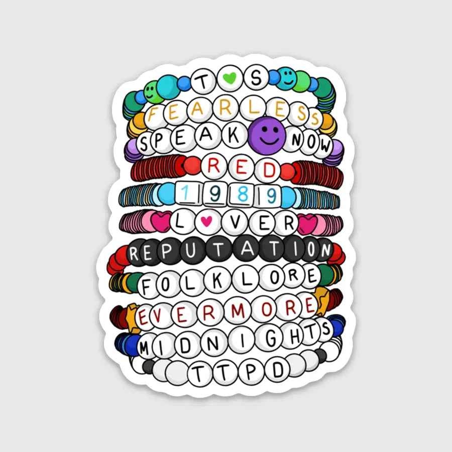 Celebrate With Sparkle – Jewelry Sale Now Live Eras Friendship Bracelets Sticker