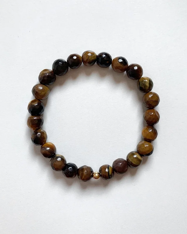 Elegant Jewelry, Exclusive Prices – Shop Now Faceted Tiger Eye Beaded Bracelet