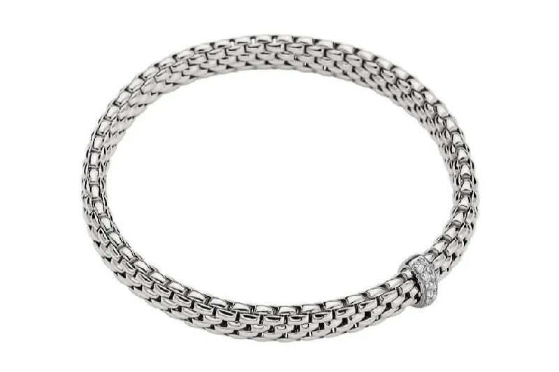Shop High-Quality Jewelry At Jaw-Dropping Discounts FOPE 'Vendome' One Rondel Stretchy Bracelet (560B)
