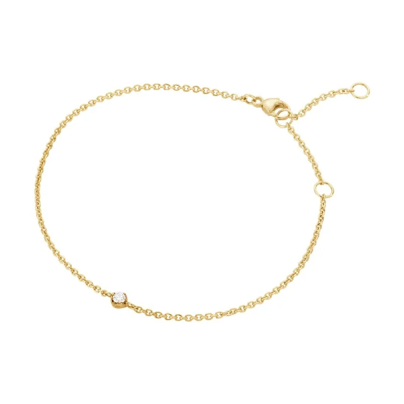 The Perfect Accessory For Less – Jewelry Sale Live Signature 18K Gold Bracelet w. 0.05ct Diamond