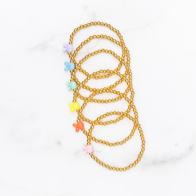 Premium Jewelry Now Available At Special Discounts Gold Beaded Bunny Bracelet