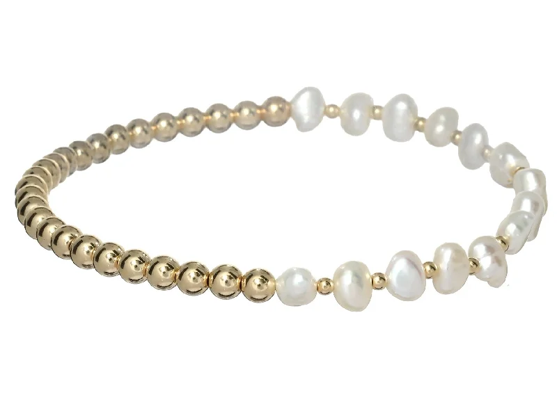 Unbeatable Offers On Luxury And Everyday Jewelry "IVY" 14k gold-filled & pearl beaded bracelet Unbeatable Offers On Luxury And Everyday Jewelry "IVY" 14k gold-filled & pearl beaded bracelet