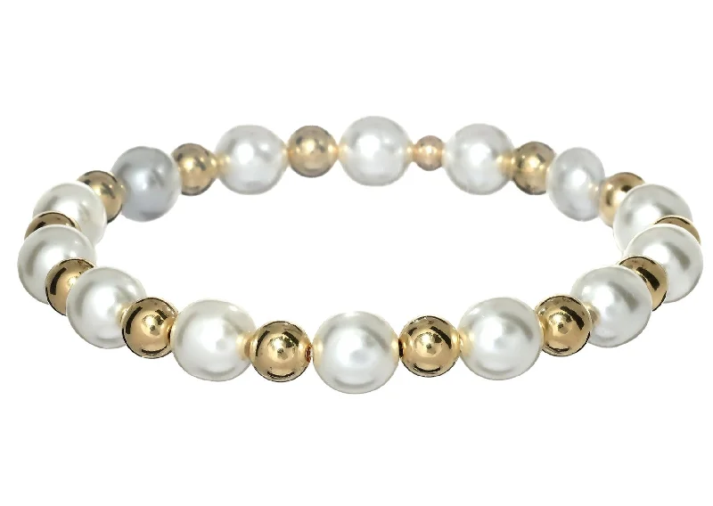 Special Offers On Handcrafted And Designer Jewelry "LOLA" 14k gold-filled & pearl beaded bracelet Special Offers On Handcrafted And Designer Jewelry "LOLA" 14k gold-filled & pearl beaded bracelet