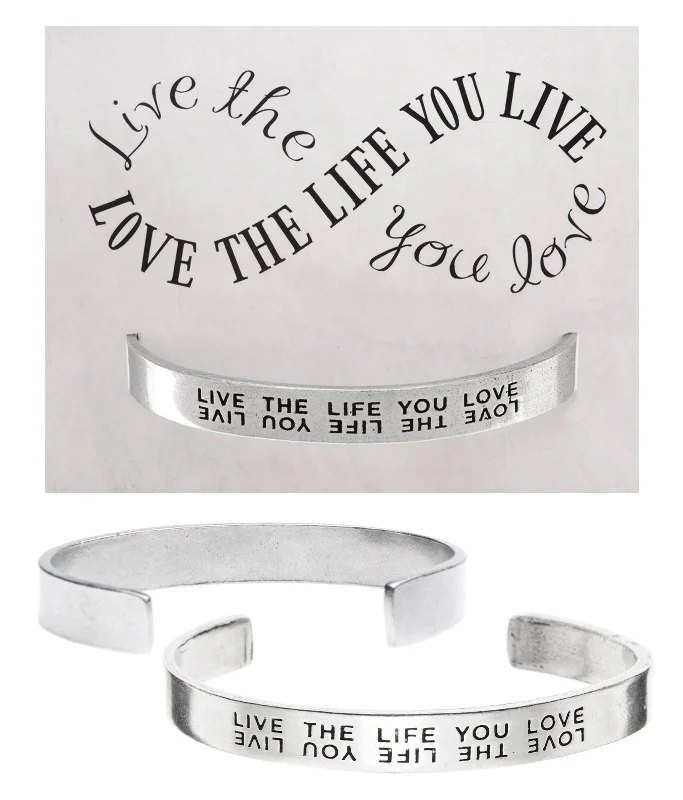 Best Jewelry Deals – Shop Premium Pieces At Great Prices Live the Life You Love Quotable Cuff Bracelet Best Jewelry Deals – Shop Premium Pieces At Great Prices Live the Life You Love Quotable Cuff Bracelet
