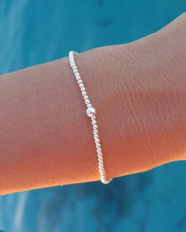 Limited-Time Jewelry Discounts – Shine Without The Splurge Mini Beaded Bracelet  - Sterling Silver
