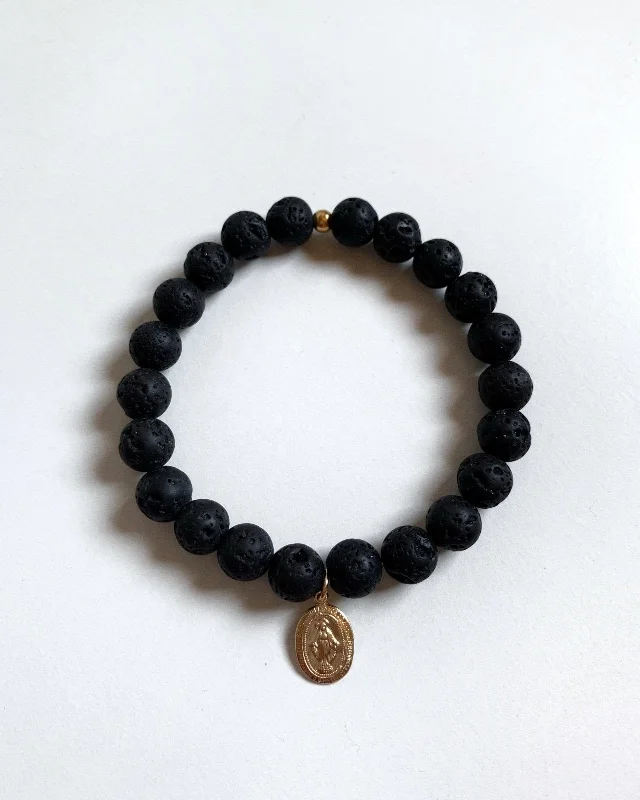 Shop Fine Jewelry With Exclusive Savings Miraculous Medal Lava Beaded Bracelet