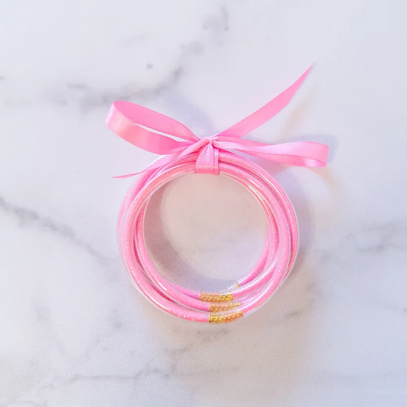 Exclusive Jewelry Offers – Shine For Less Light Pink Party Bangles