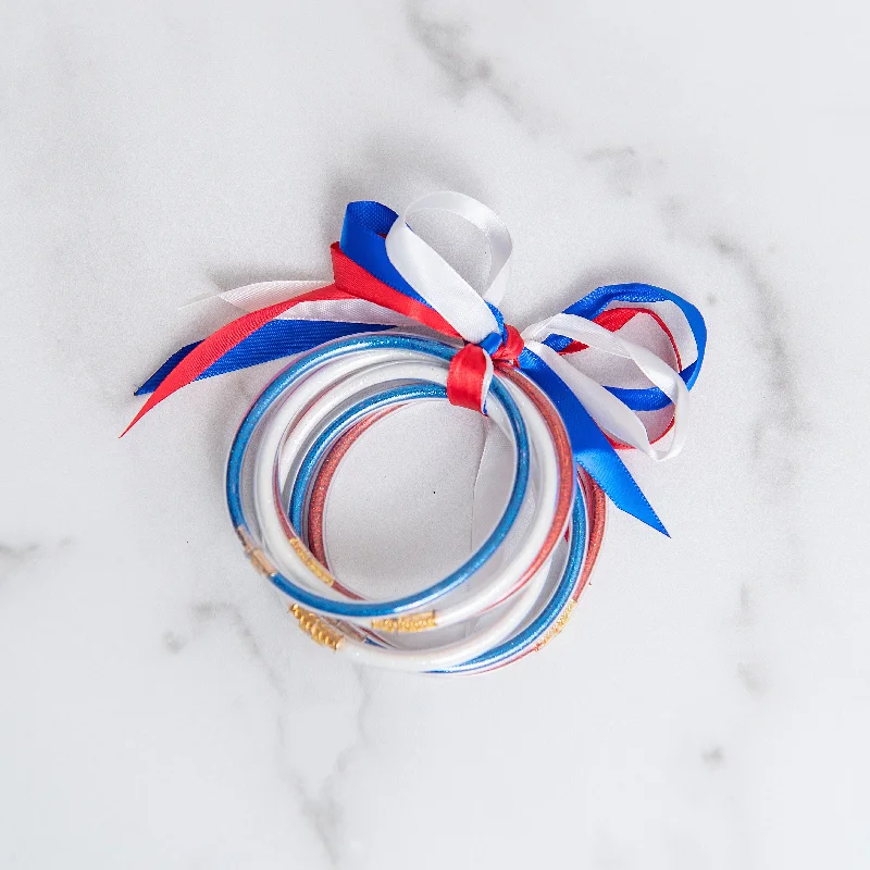Luxury Jewelry At Unbeatable Discounts Patriotic Party Bangle Set