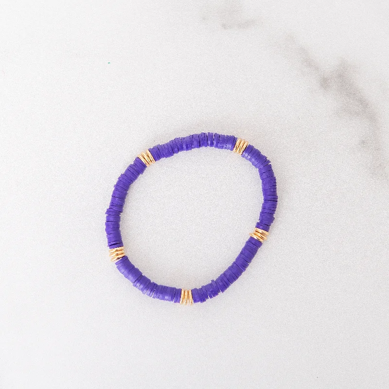 Sparkle More For Less – Jewelry Sale Happening Now Purple Polymer Clay Bracelet