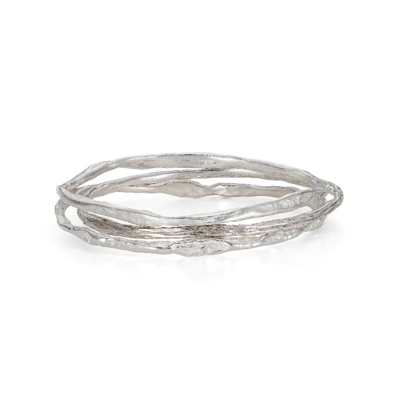 Flash Sale On Exquisite Jewelry – Don't Miss Out Shingle Bangle Stack